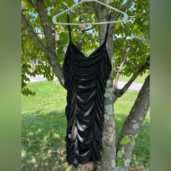 Blashe Black & Gold Spaghetti Strap Dress, size Large - Picture 4 of 6